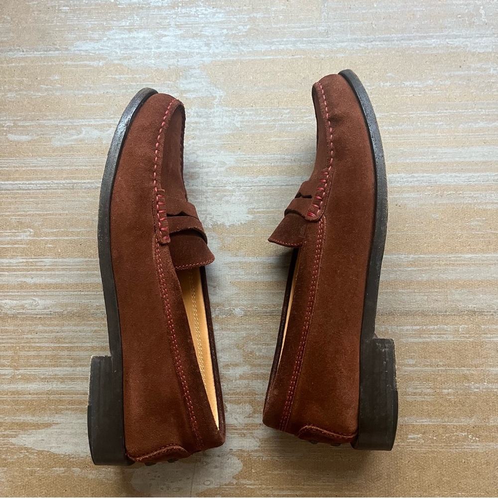Tod's Brown Suede Penny Loafers - Picture 8 of 8